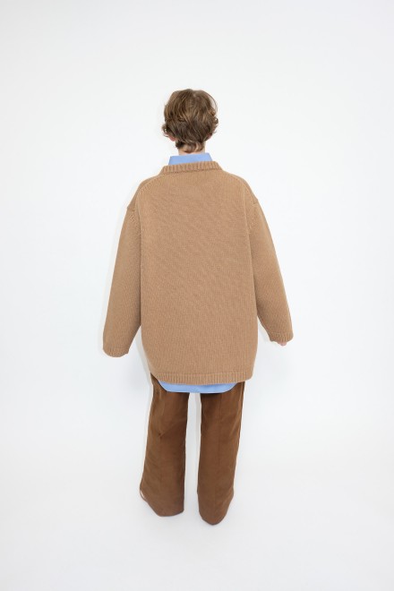 Camel maxi sweater