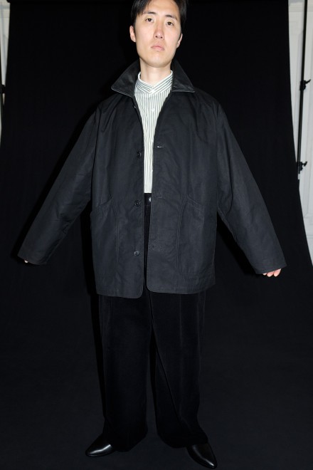 ジャケット・アウター blouson with leather patch cristaseya Oversized water repellent blouson with leather patch