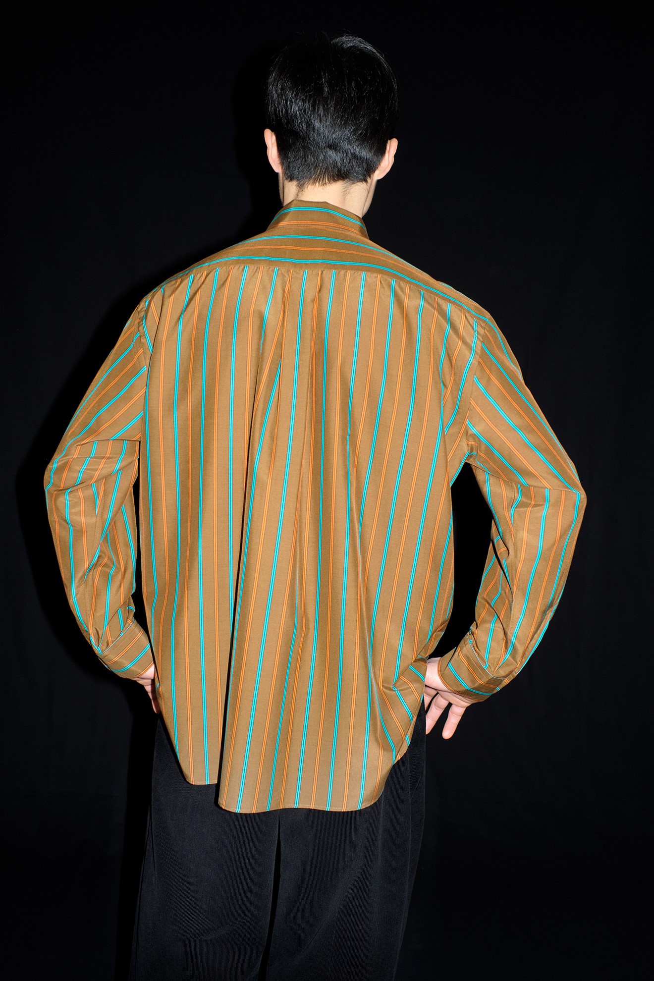 Silk and cotton handmade classic collar shirt Silk and cotton handmade classic collar shirt