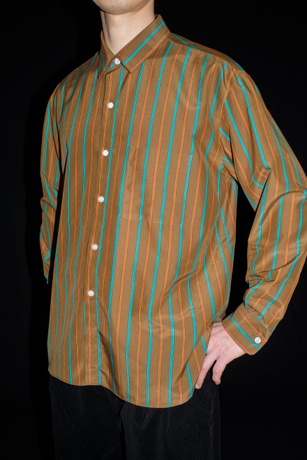 Silk and cotton handmade classic collar shirt Silk and cotton handmade classic collar shirt