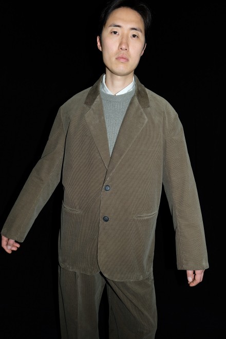 （訳ありセール 格安） Corduroy oversized blazer Jacket Outer